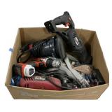Box of Drillers  and Saw
