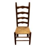 Wooden ladderback chair.