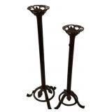 Pair of Rustic Candle Sticks Holders