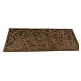 Carved Wood Indonesian Plaque