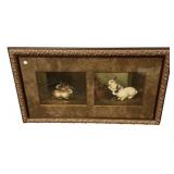 Print of Rabbits Framed