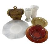 VTG Fenton Pieces and Milk Glass