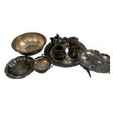 Assorted Silver plate Serving Pieces