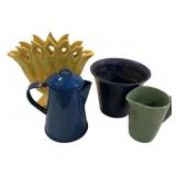 Royal Haeger, Enamel Tin, Planter, Pitcher