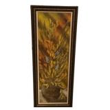 Vintage Tall Oil Painting Signed