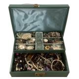 Box of Costume VTG Jewelry Box