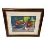 Maragret Colier Still Life Chalk Framed 20'h., 23