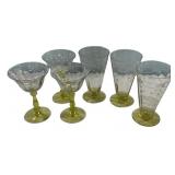 Vintage stemware glasses