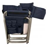 Two Fold Out Chairs with Side Table