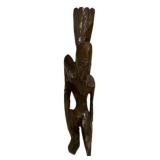 37'h Hand carved African tribal figure