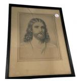 16'h.,13'w Jesus Print frame