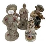 Biscuit Porcelain Figurines