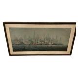 27'h, 50'w cityscape art print by Anthony Robert
