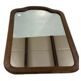 24'h., 18'w Oak Framed Mirror