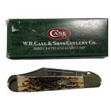 Case 61549L SS Amber Copperlock Folding Knife