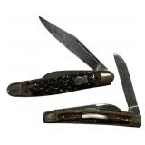 Two Figthn Rooster Folding Knife