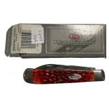 Case 6254W SS Red Trapper Folding Knife