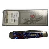 Case 10254 SS Patriotic Trapper Folding Knife