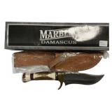 Marbles Damascus MA 521 Fixed Blade Knife
