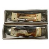 Two Parker Dach K236 2 Blade Folding Knife 4 1/2'