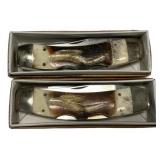 Two Parker Dach K236 2 Blade Folding Knife 4 1/2'