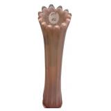 Pink Slag Glass Swung Vase