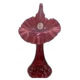 Fenton Cranberry Opalescent Jack-in-Pulpit