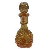 Carnival Glass Grape Decanter w/Stopper