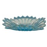 Blue Glass Sunflower Petal Bowl