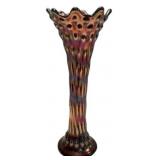 Carnival Glass Rustic Funeral Vase