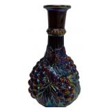 Carnival Glass Grape & Leaf Decanter