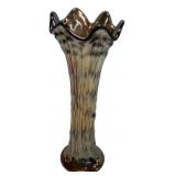 Carnival Glass Tree Trunk Swing Vase