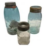 Antique Mason & Crown Canning Jars Lot