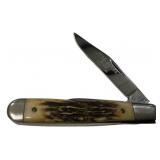 Queen 83 Stag Series 6120 USA Folding Knife