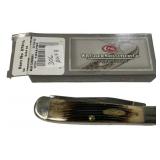Case 6254 SS Black Cherry Trapper Folding Knife
