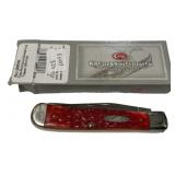 Case 6254 SS Dark Red Bone Standard Jig Trapper