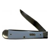 Case 4254 SS Blue Trapper Folding Knife
