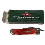 Case 61953L SS Dark Red Russlock Folding Knife
