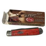 Case 6254 SS Red/Natural Trapper Folding Knife
