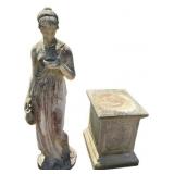Classical Garden Statue with Pedestal