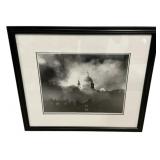 St. Pauls Cathedral During Air Raid Print 27"h.,