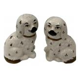 Pair Staffordshire Style Spaniel Dogs