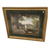 Framed Pastoral Landscape Print
