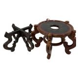 Pair of Chinese Wood Display Stands