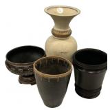 Decorative Vases & Vessels Lot of 4