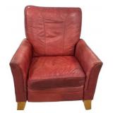 Red Vinyl Recliner