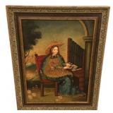 20"h. 15"w Depiction of St. Cecilia icon Reprodu
