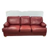 Red Three Cushion Sofa 7