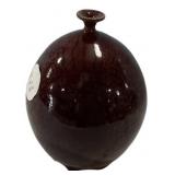 Dark Glazed Ceramic Weed Pot Vase