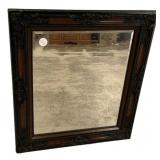 Ornate Carved Wood Framed Wall Mirror